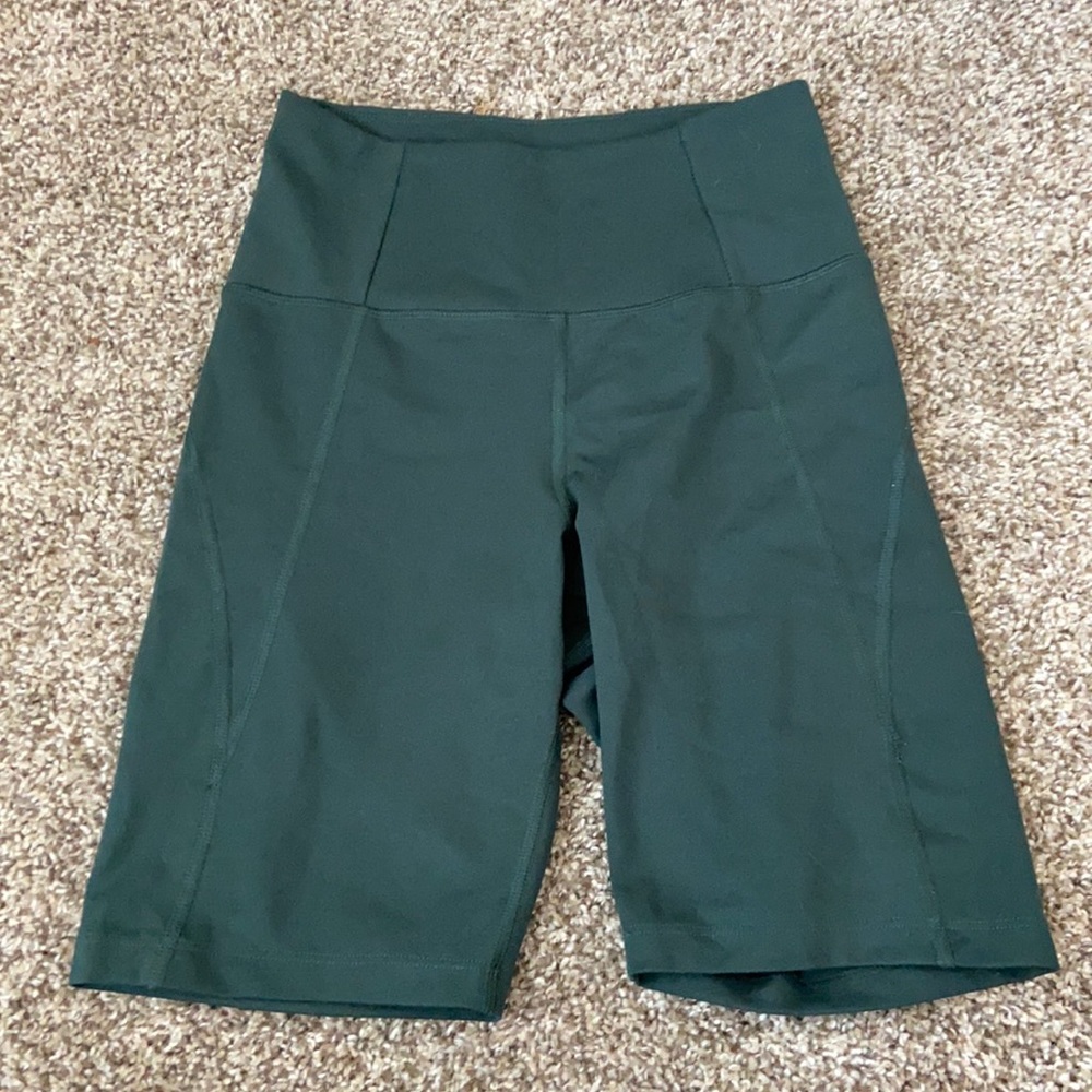 Girlfriend Collective Forest Green Bike Shorts